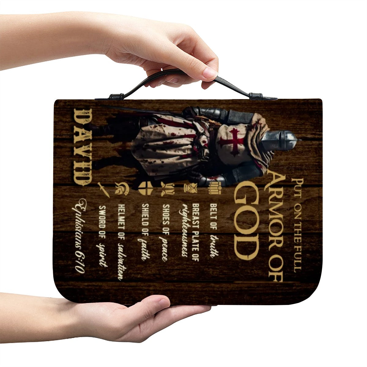 Armor Of God - Ten Commandments - Personalized Bible Cover