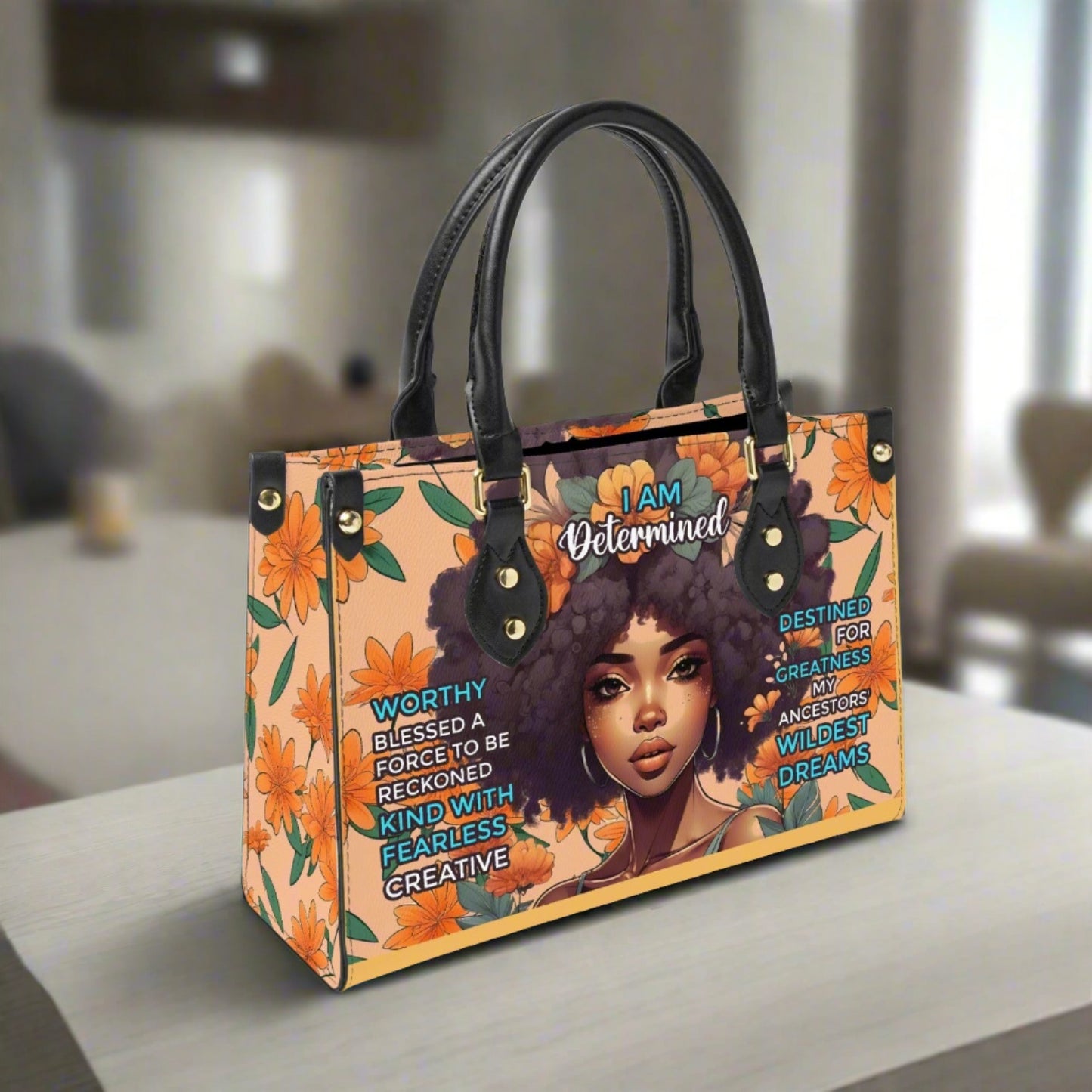 I am Determined - Women's Bespoke Bag - Long Strap