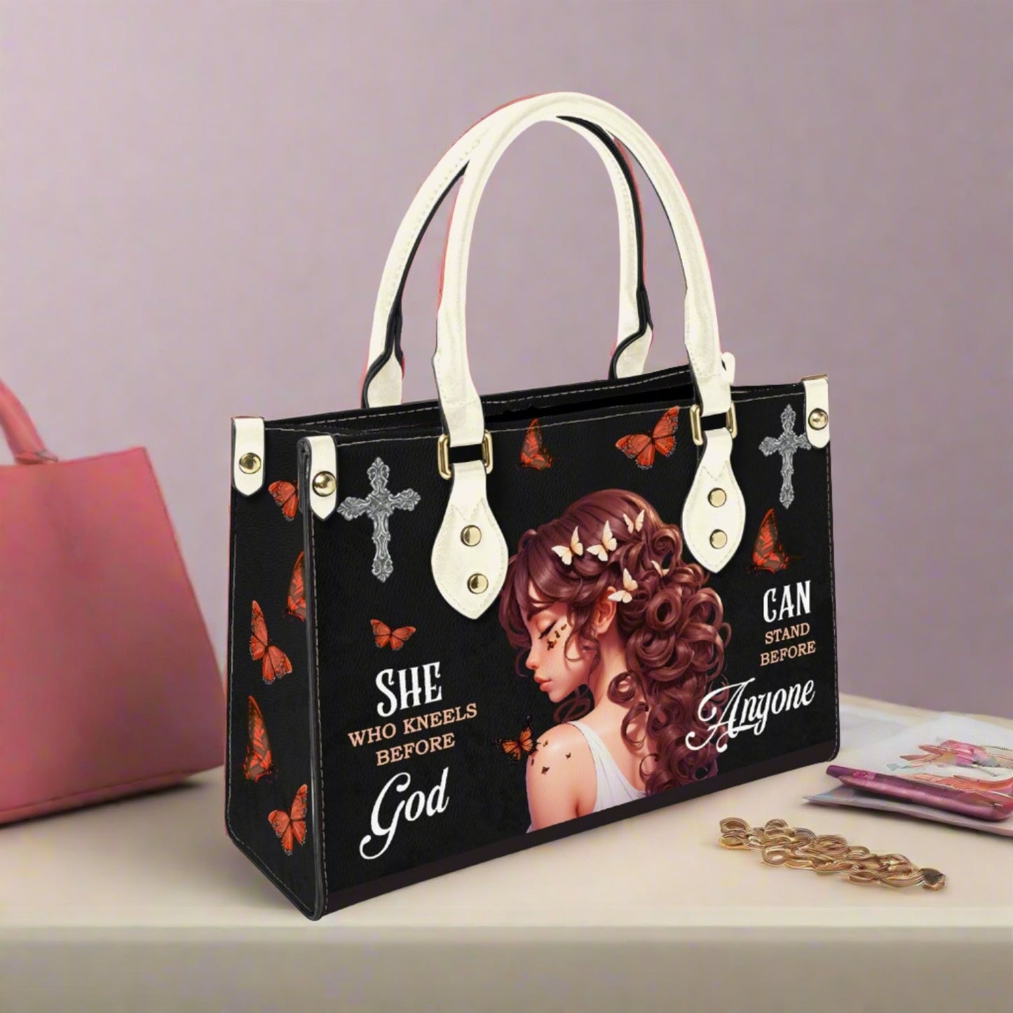 Kneels Before God - Women's Bespoke Bag - Long Strap