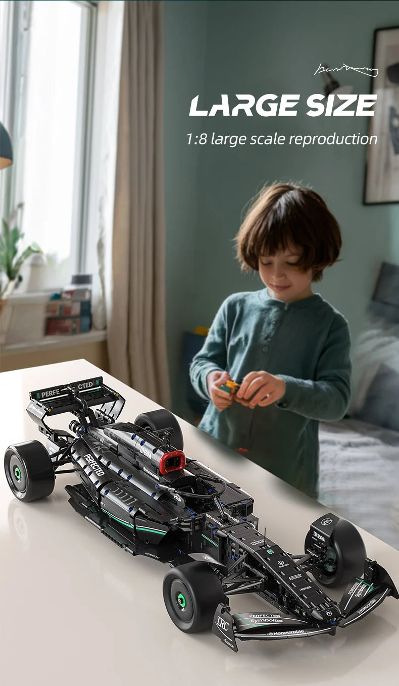 F1 Formula Racing Model Building Blocks: 1724PCS Multi-Block Construction Set