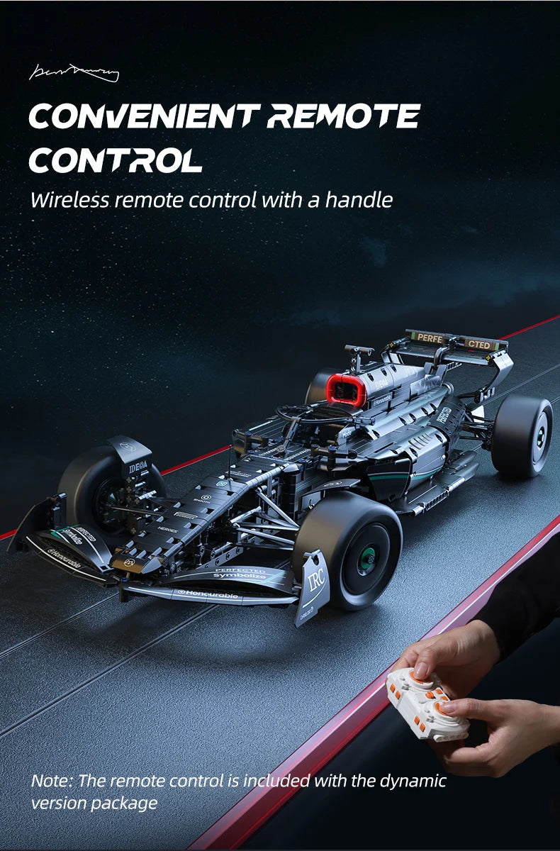 F1 Formula Racing Model Building Blocks: 1724PCS Multi-Block Construction Set
