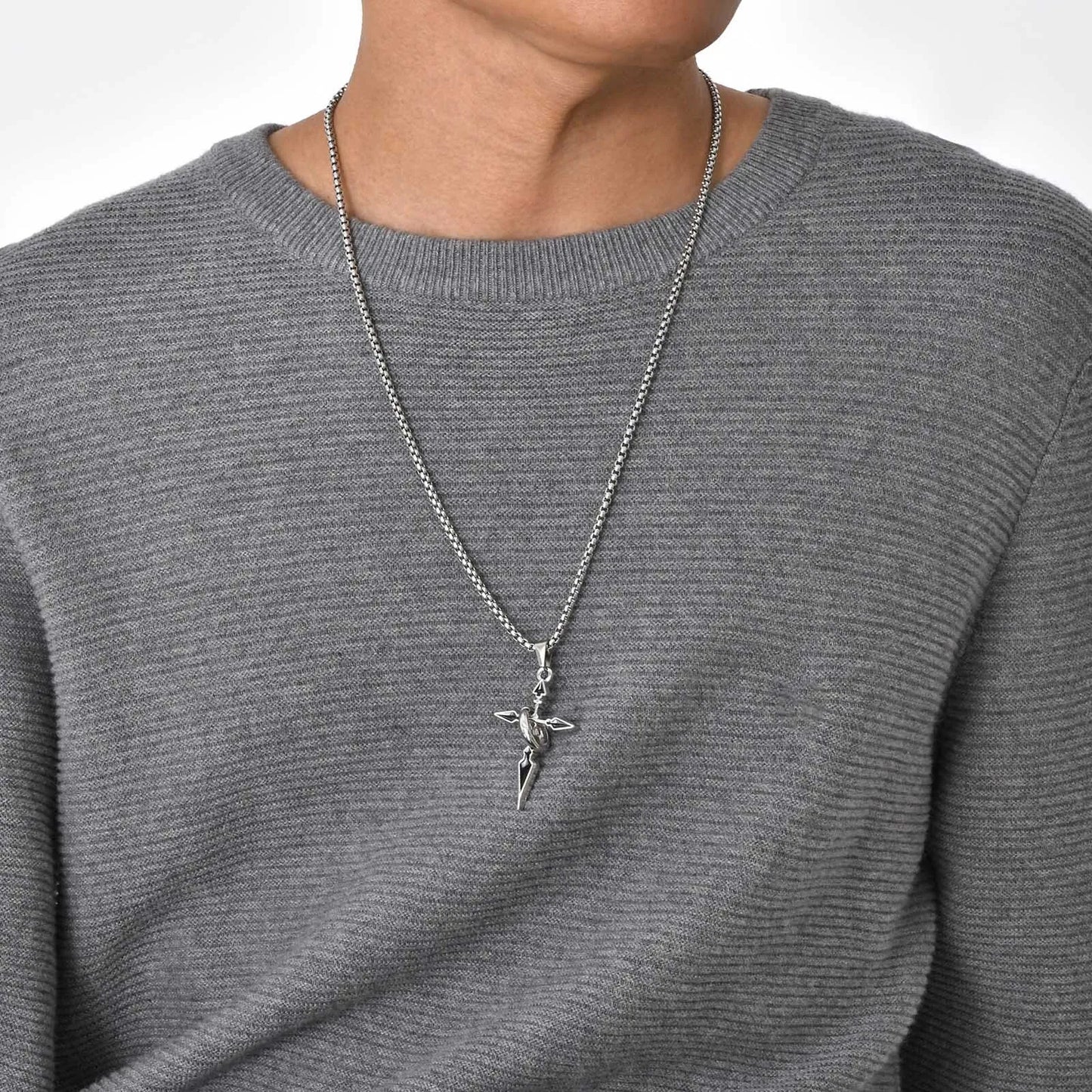 Mens Cross Necklaces, Stylish Christian Prayer Jewelry