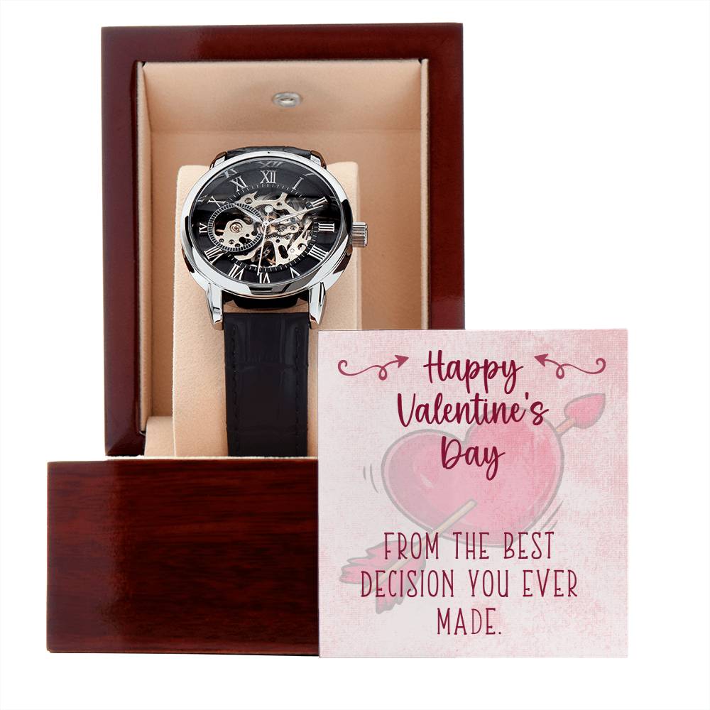 Best Decision Men's Openwork Watch