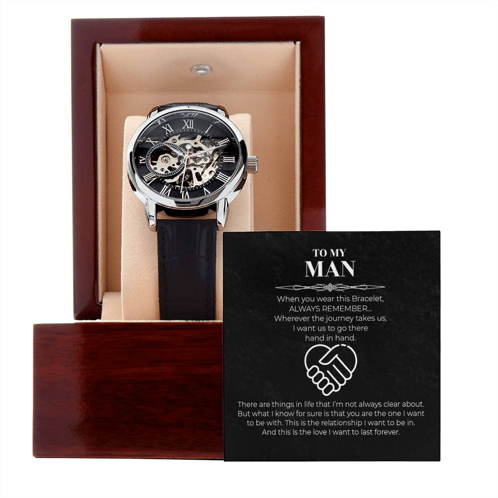 Hand In Hand - Men's Openwork Watch