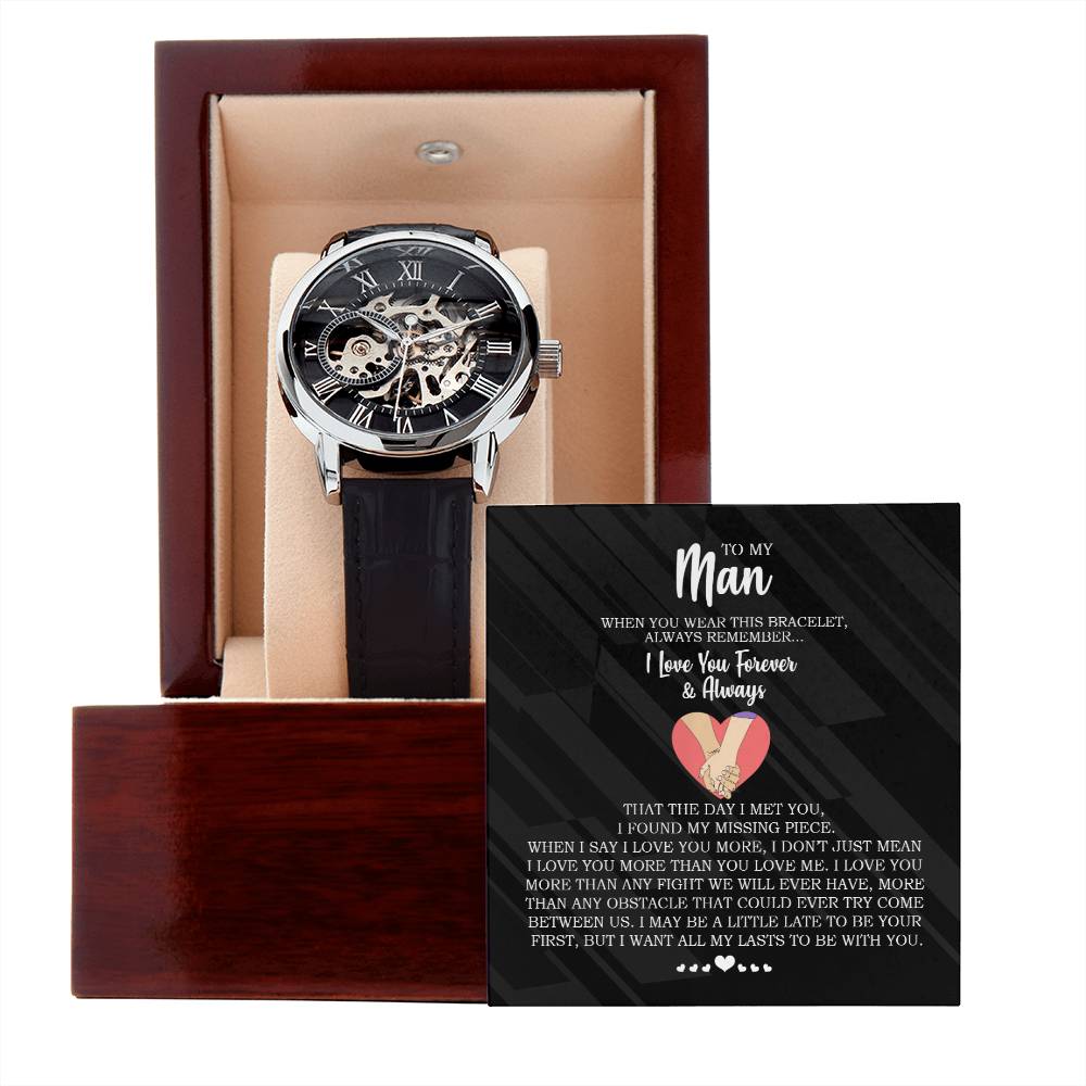 Forever and Always - Men's Openwork Watch