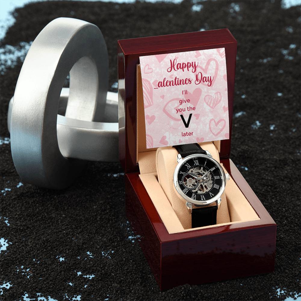 V Later - Men's Openwork Watch