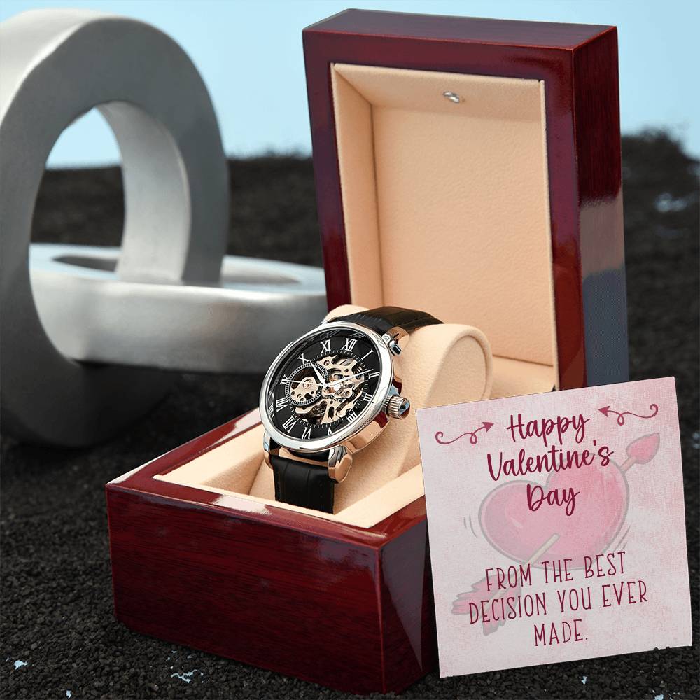 Best Decision Men's Openwork Watch