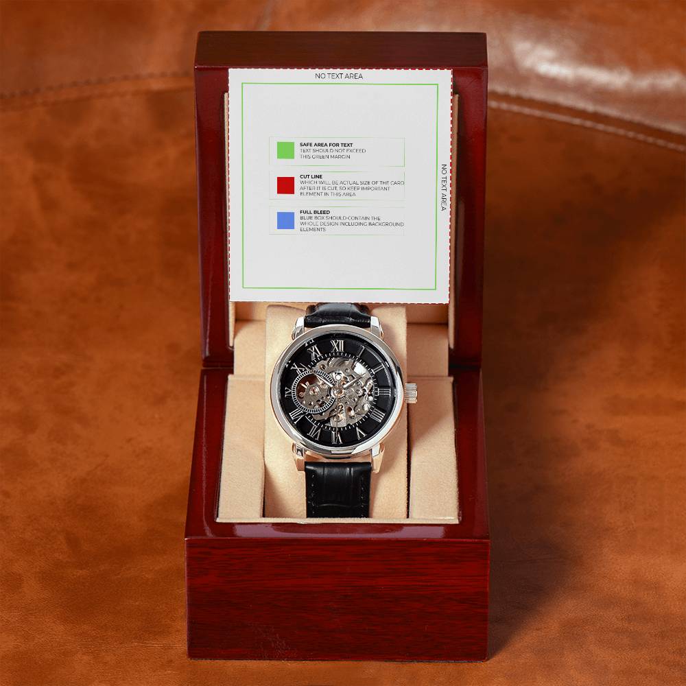 Men's Openwork Watch