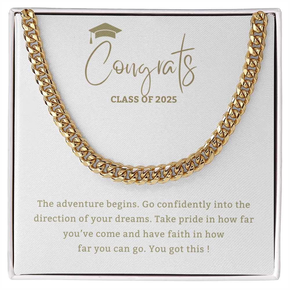 Adventure Begins - Mother or Father gift for Son, High School, College Graduate,Son Graduation Gift