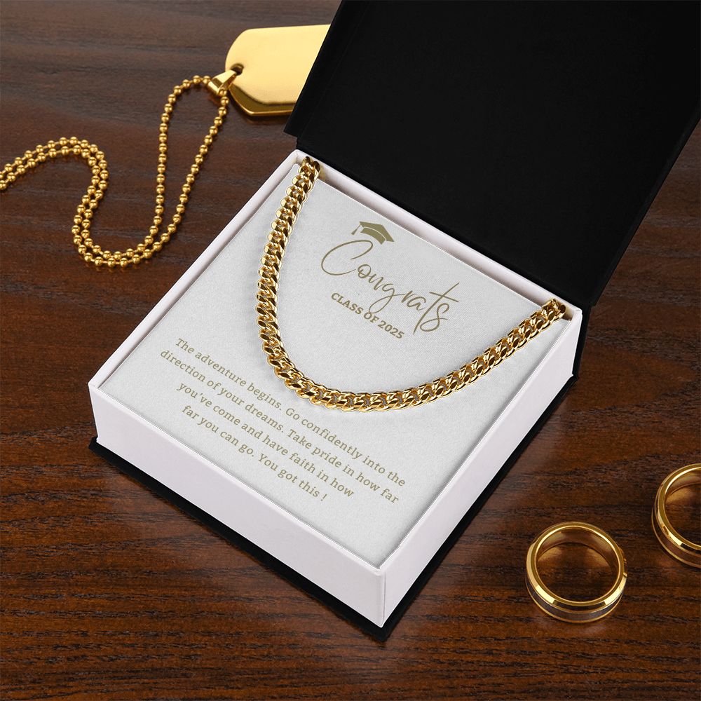Adventure Begins - Mother or Father gift for Son, High School, College Graduate,Son Graduation Gift