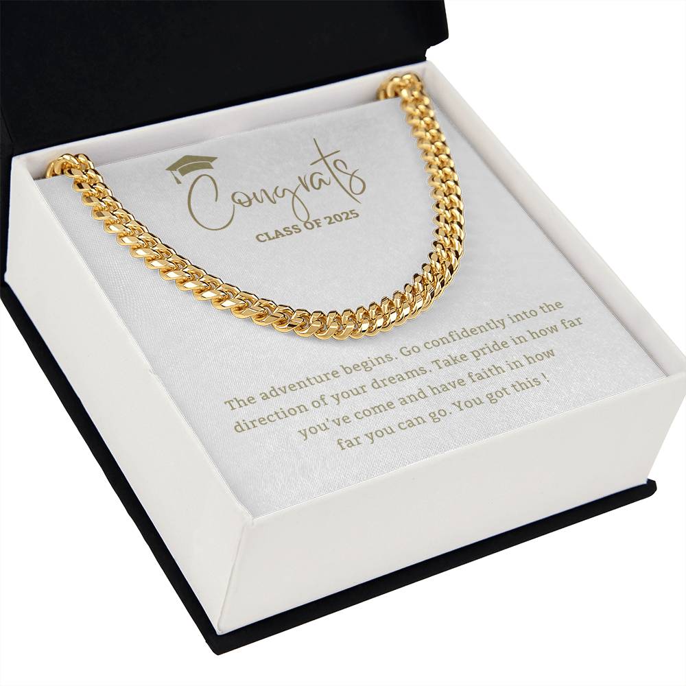 Adventure Begins - Mother or Father gift for Son, High School, College Graduate,Son Graduation Gift