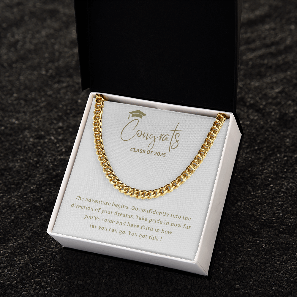 Adventure Begins - Mother or Father gift for Son, High School, College Graduate,Son Graduation Gift
