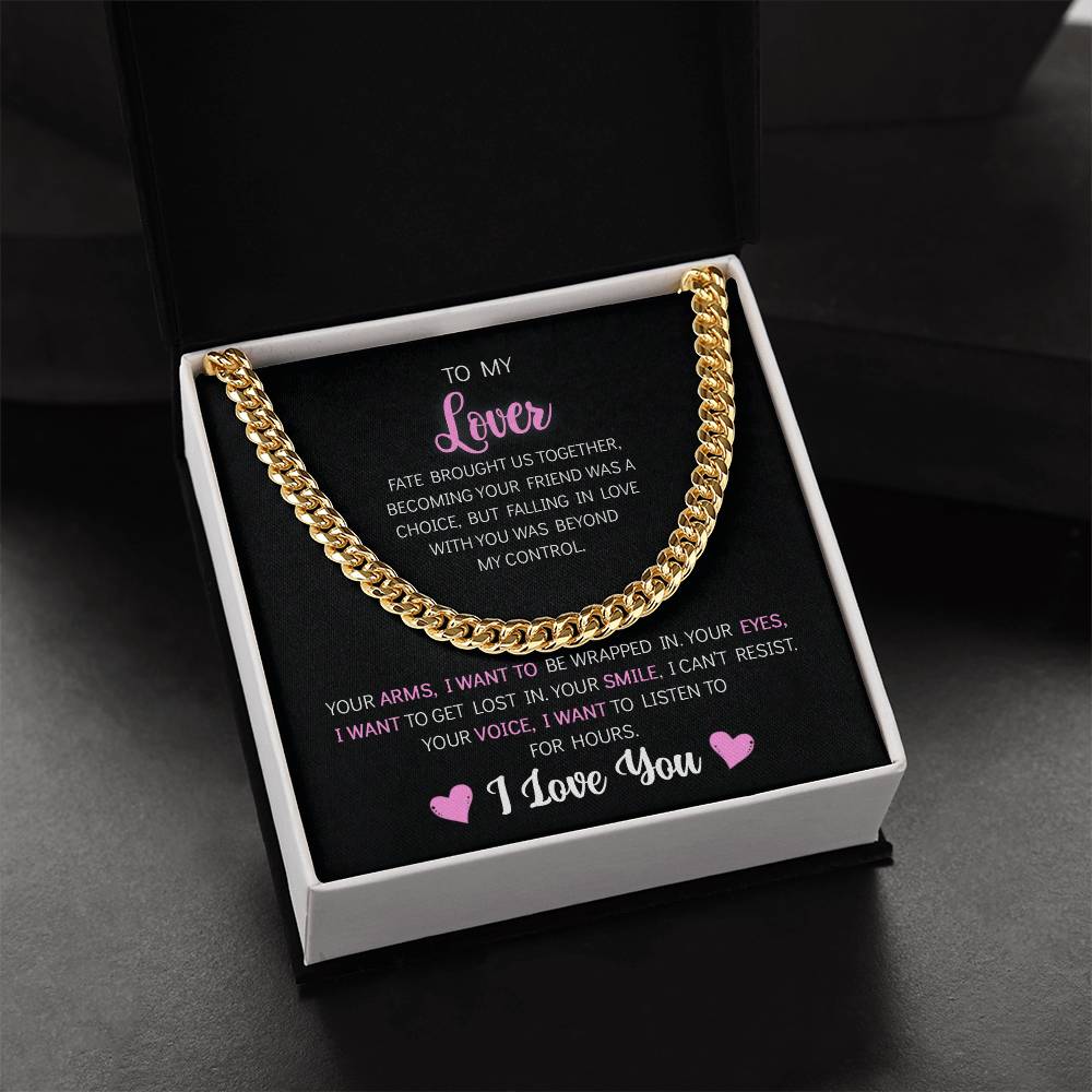 To My Lover - Cuban Link Chain