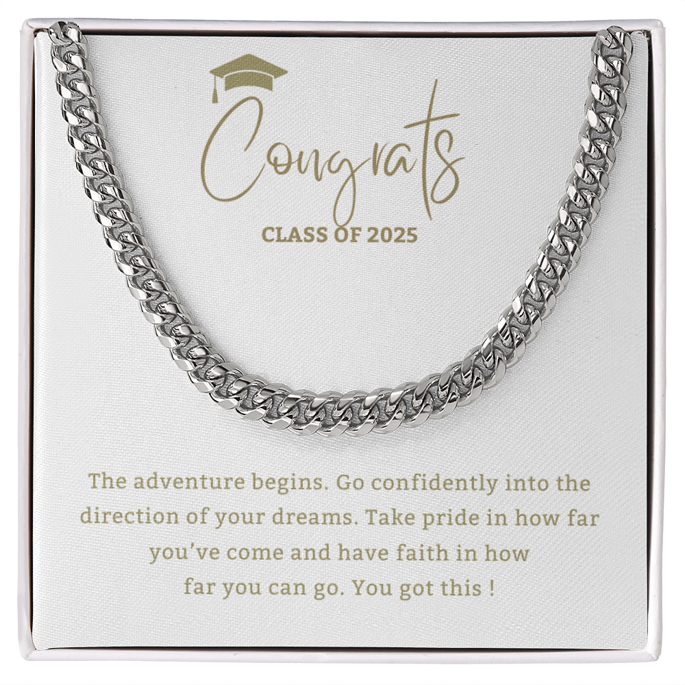 Adventure Begins - Mother or Father gift for Son, High School, College Graduate,Son Graduation Gift