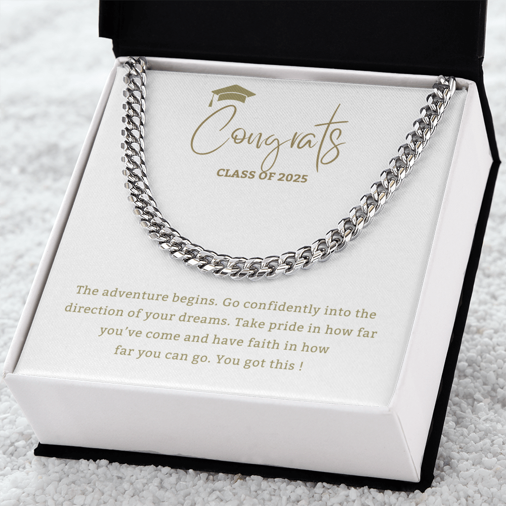 Adventure Begins - Mother or Father gift for Son, High School, College Graduate,Son Graduation Gift