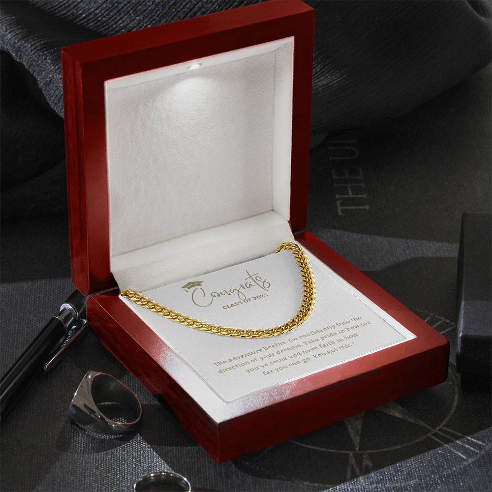 Adventure Begins - Mother or Father gift for Son, High School, College Graduate,Son Graduation Gift