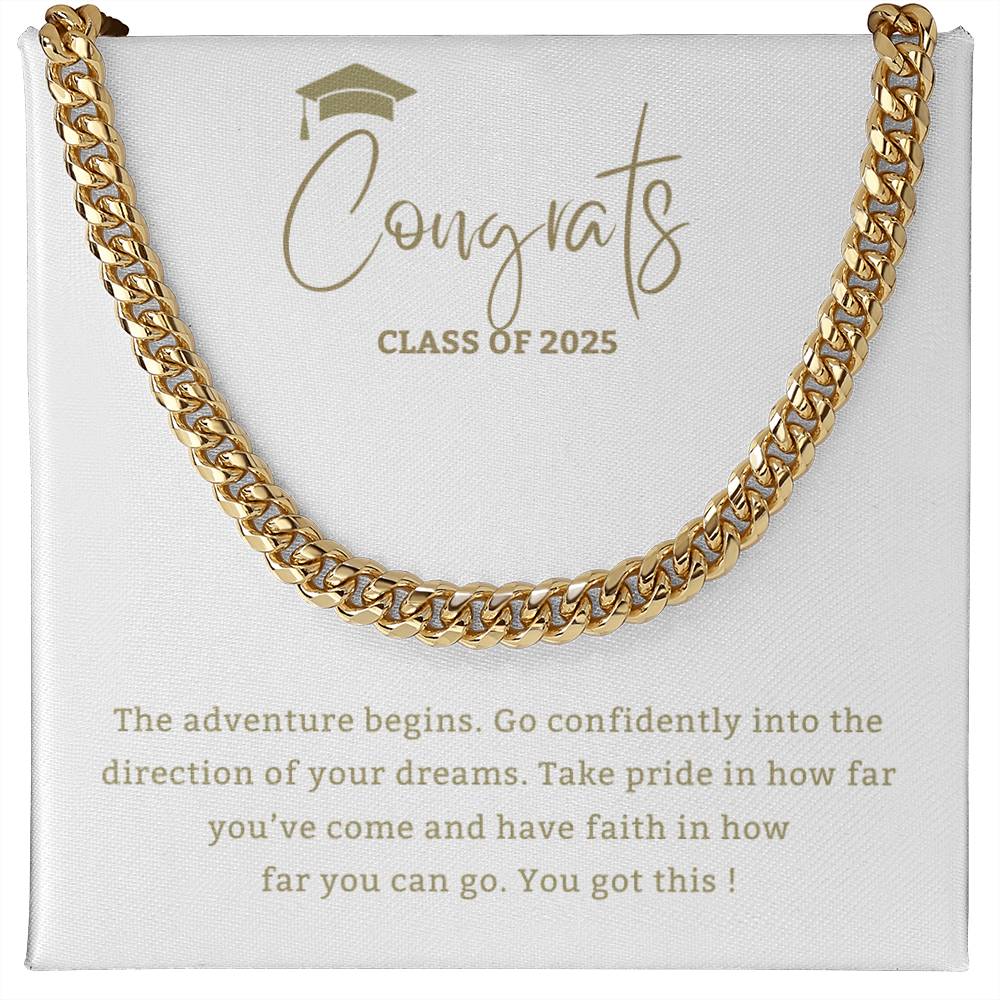 Adventure Begins - Mother or Father gift for Son, High School, College Graduate,Son Graduation Gift