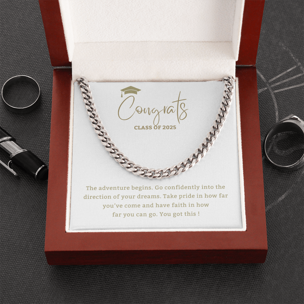 Adventure Begins - Mother or Father gift for Son, High School, College Graduate,Son Graduation Gift