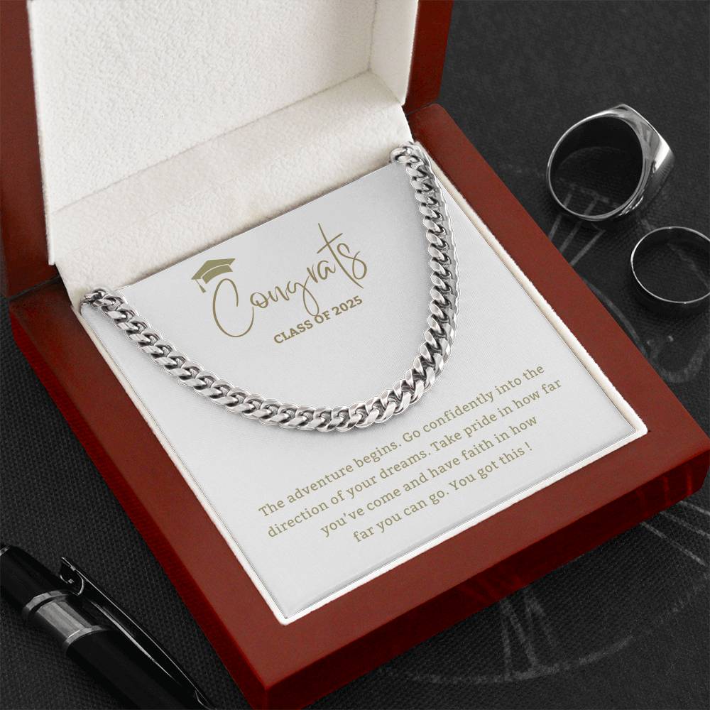 Adventure Begins - Mother or Father gift for Son, High School, College Graduate,Son Graduation Gift