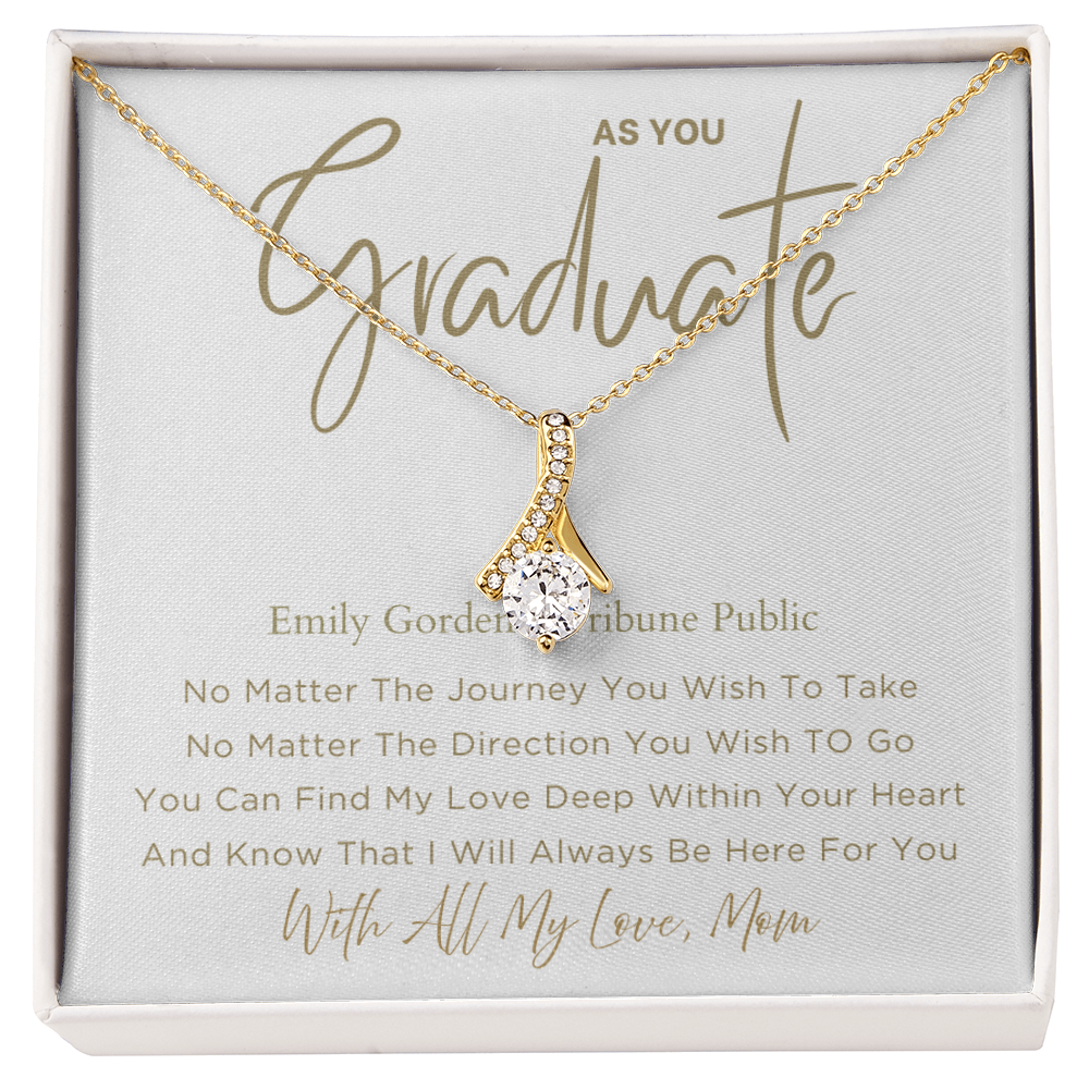 No Matter - Graduation Gift For Daughter, Personalized Graduation, Jewelry For College, Senior Graduation, Graduation Gift For Her