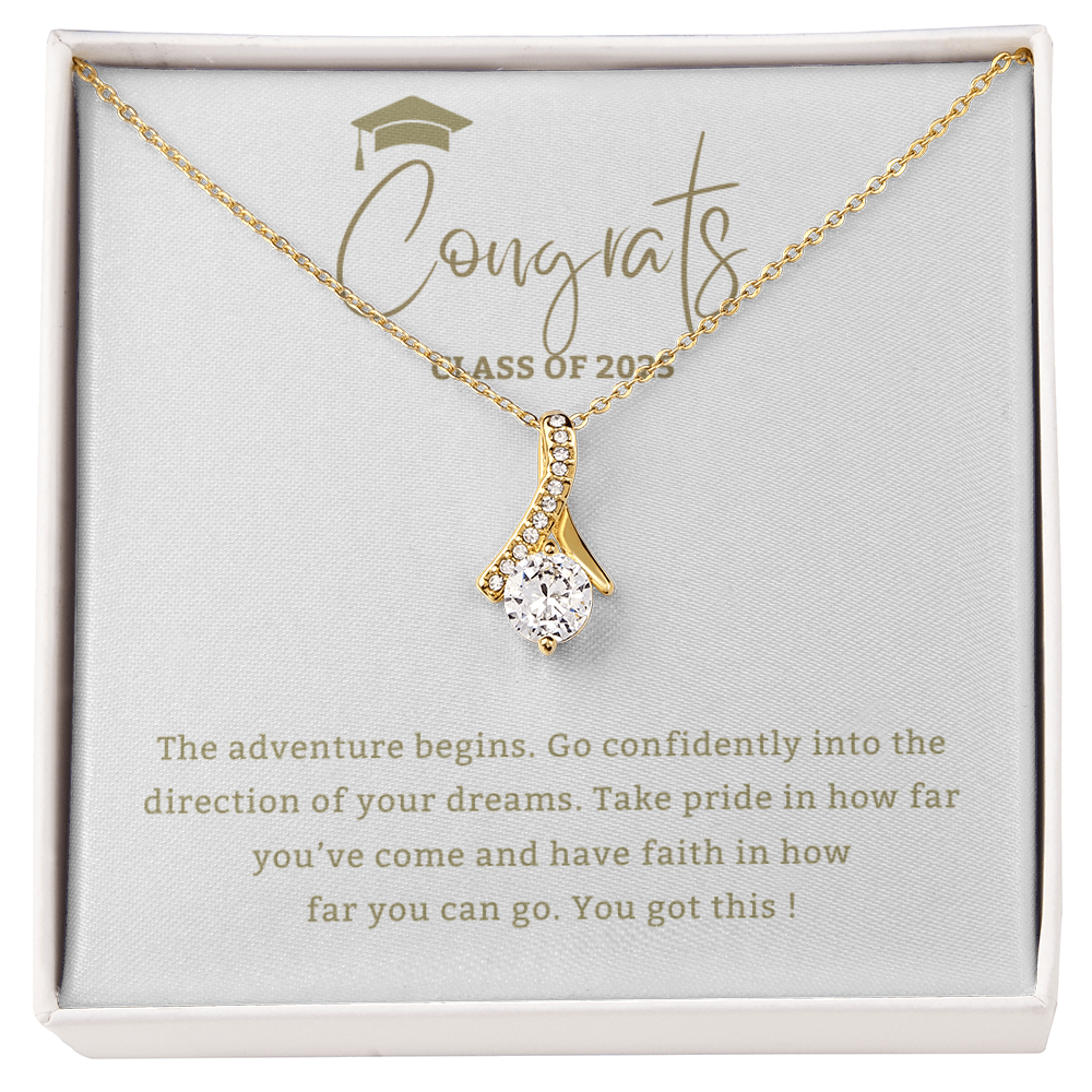 Adventure Begins - Mother Daughter Gift, Daughter Graduation Gift, High School, College Graduate - No Name