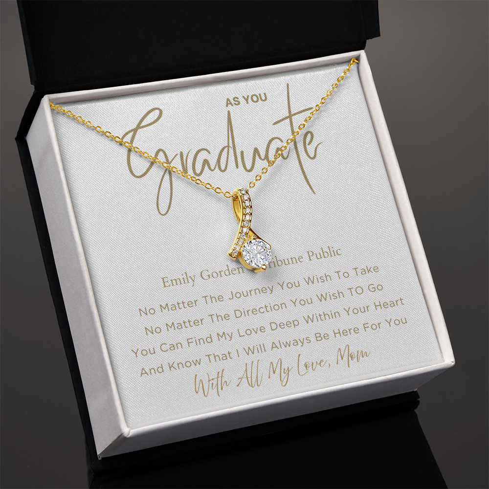 No Matter - Graduation Gift For Daughter, Personalized Graduation, Jewelry For College, Senior Graduation, Graduation Gift For Her