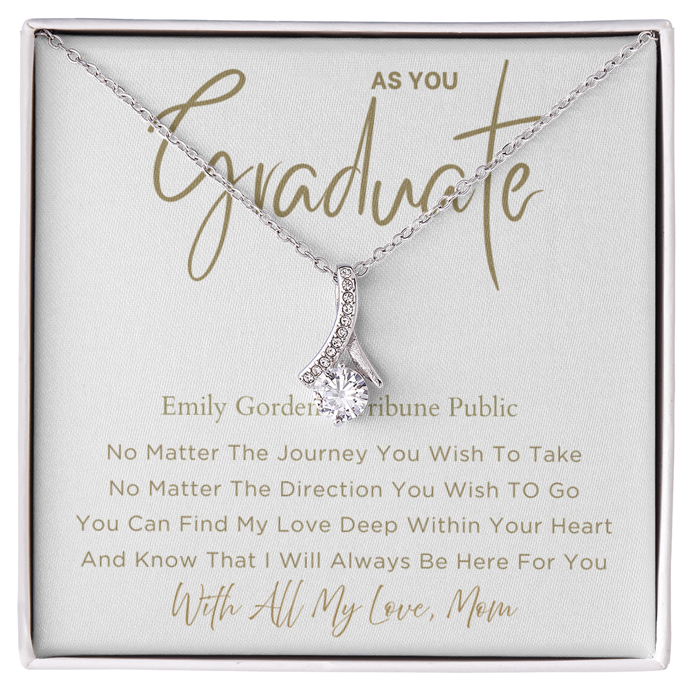 No Matter - Graduation Gift For Daughter, Personalized Graduation, Jewelry For College, Senior Graduation, Graduation Gift For Her