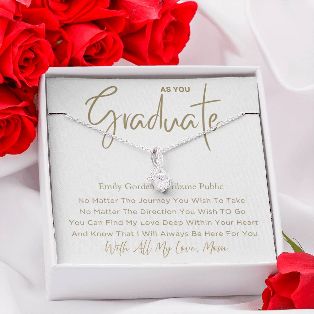 No Matter - Graduation Gift For Daughter, Personalized Graduation, Jewelry For College, Senior Graduation, Graduation Gift For Her