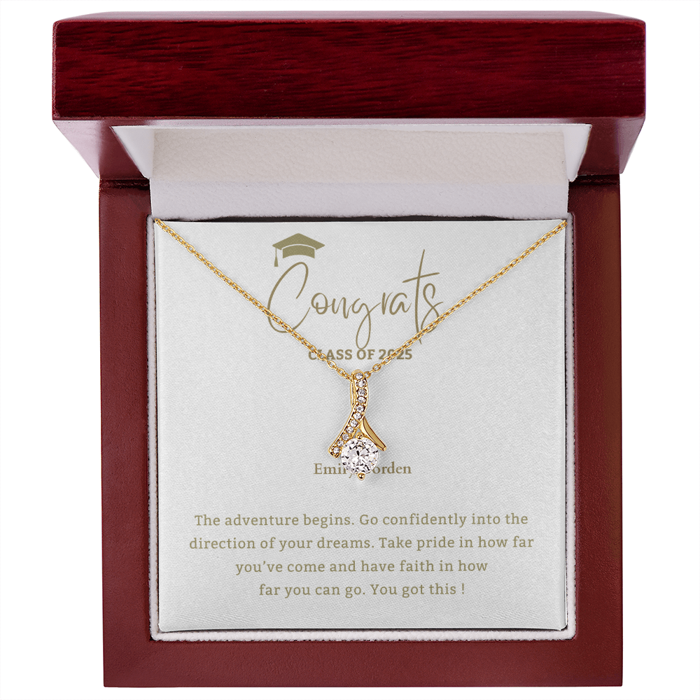 Adventure Begins with Name- Mother Daughter Gift, Daughter Graduation Gift, High School, College Graduate