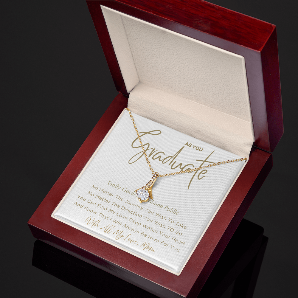 No Matter - Graduation Gift For Daughter, Personalized Graduation, Jewelry For College, Senior Graduation, Graduation Gift For Her