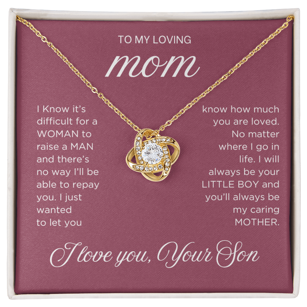Raise a Man Necklace - Gift from Son To Mom, gift from Son, gift for mom, mom and son, gift for mommy