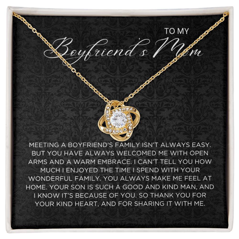 Boyfriend's family Necklace - Gift from Girlfriend To Boyfriend's Mom, gift from girlfriend, gift for Boyfriend's Mom