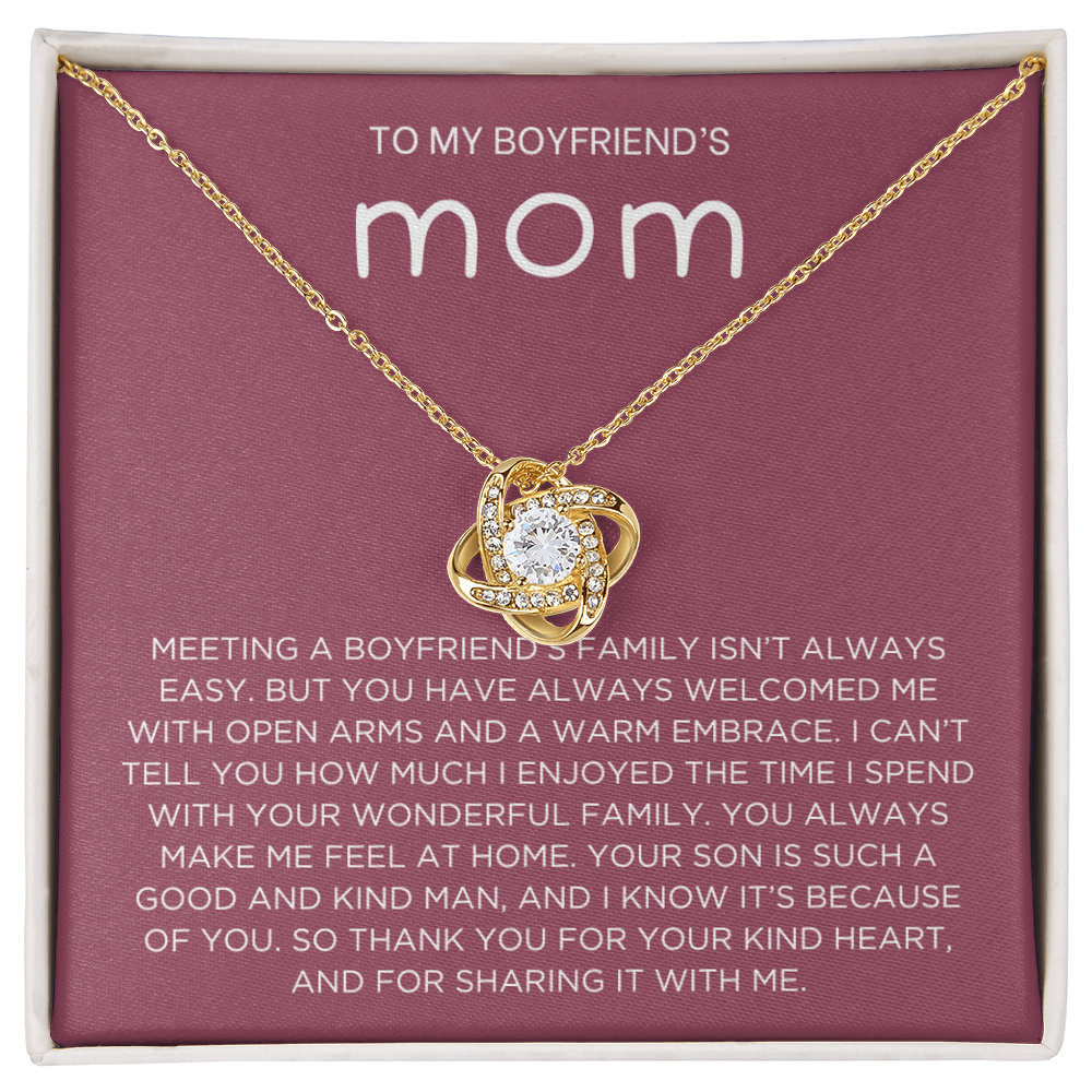 Boyfriend's family Necklace - Gift from Girlfriend To Boyfriend's Mom, gift from girlfriend, gift for Boyfriend's Mom