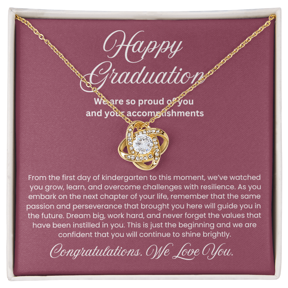 We are Proud Necklace - Mother Daughter Gift, Daughter Graduation Gift, High School, College Graduate