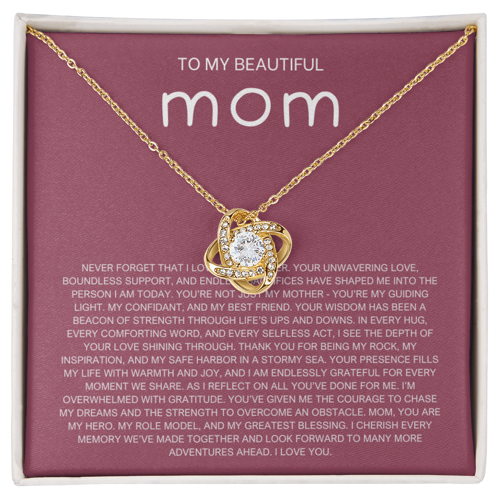 Never Forget Necklace - Gift from Daughter To Mom, gift from daughter, gift for mom, mom and daughter, gift for mommy