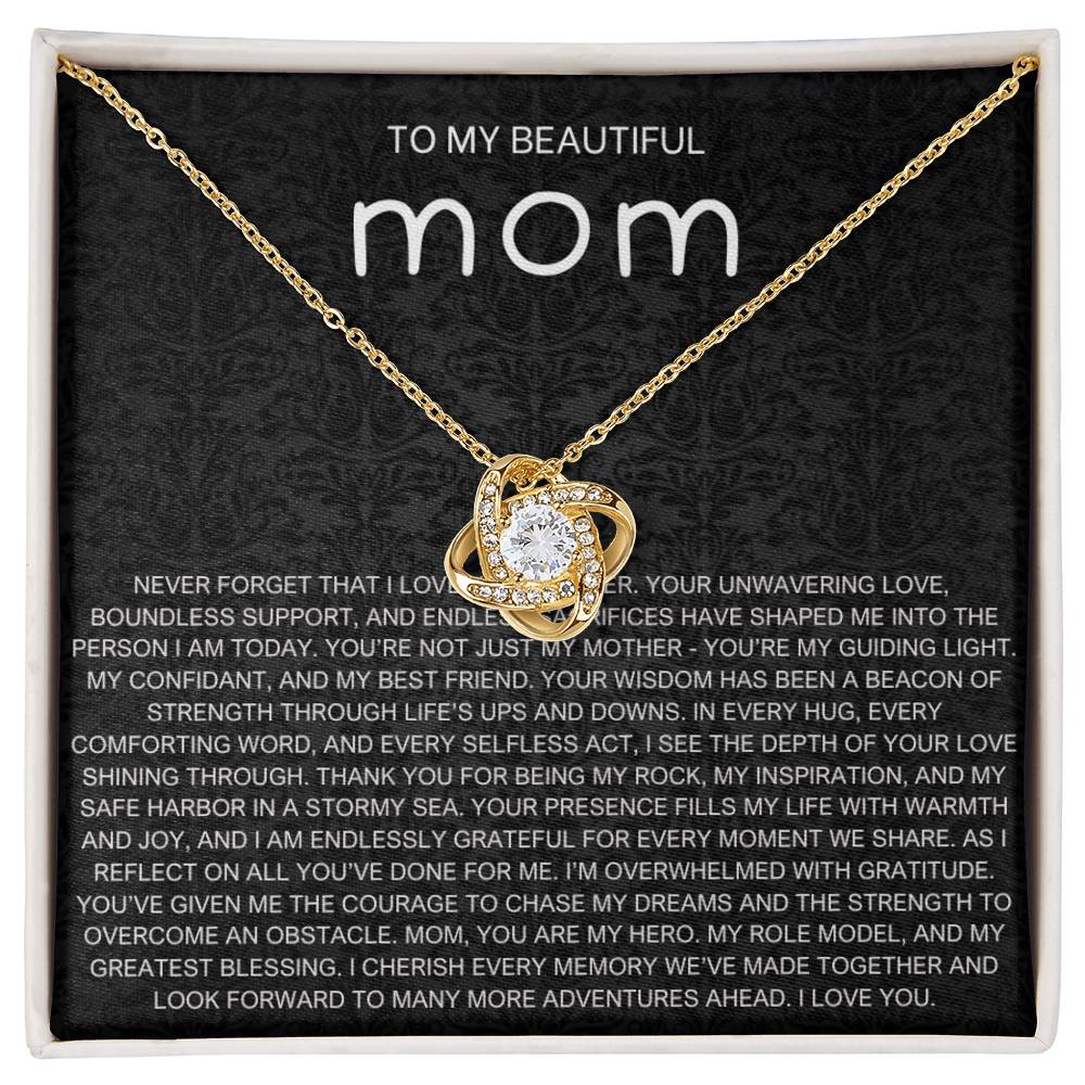 Never Forget Necklace - Gift from Daughter To Mom, gift from daughter, gift for mom, mom and daughter, gift for mommy