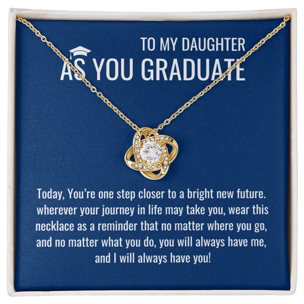 As A Graduate Necklace - Mother Daughter Gift, Daughter Graduation Gift, High School, College Graduate