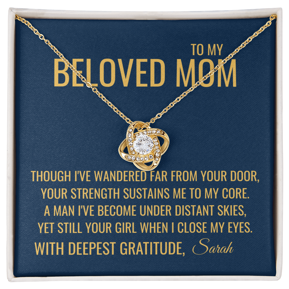 Far From Your Door Necklace - Gift from Daughter To Mom, Mothers day Gift, Mom and Daughter, Gift for Mom, Gift for Mommy, Christmas Gift
