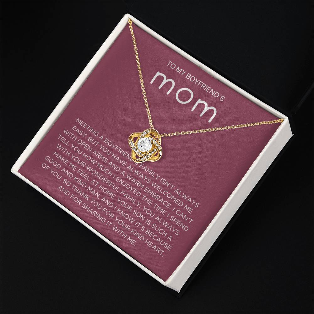 Boyfriend's family Necklace - Gift from Girlfriend To Boyfriend's Mom, gift from girlfriend, gift for Boyfriend's Mom