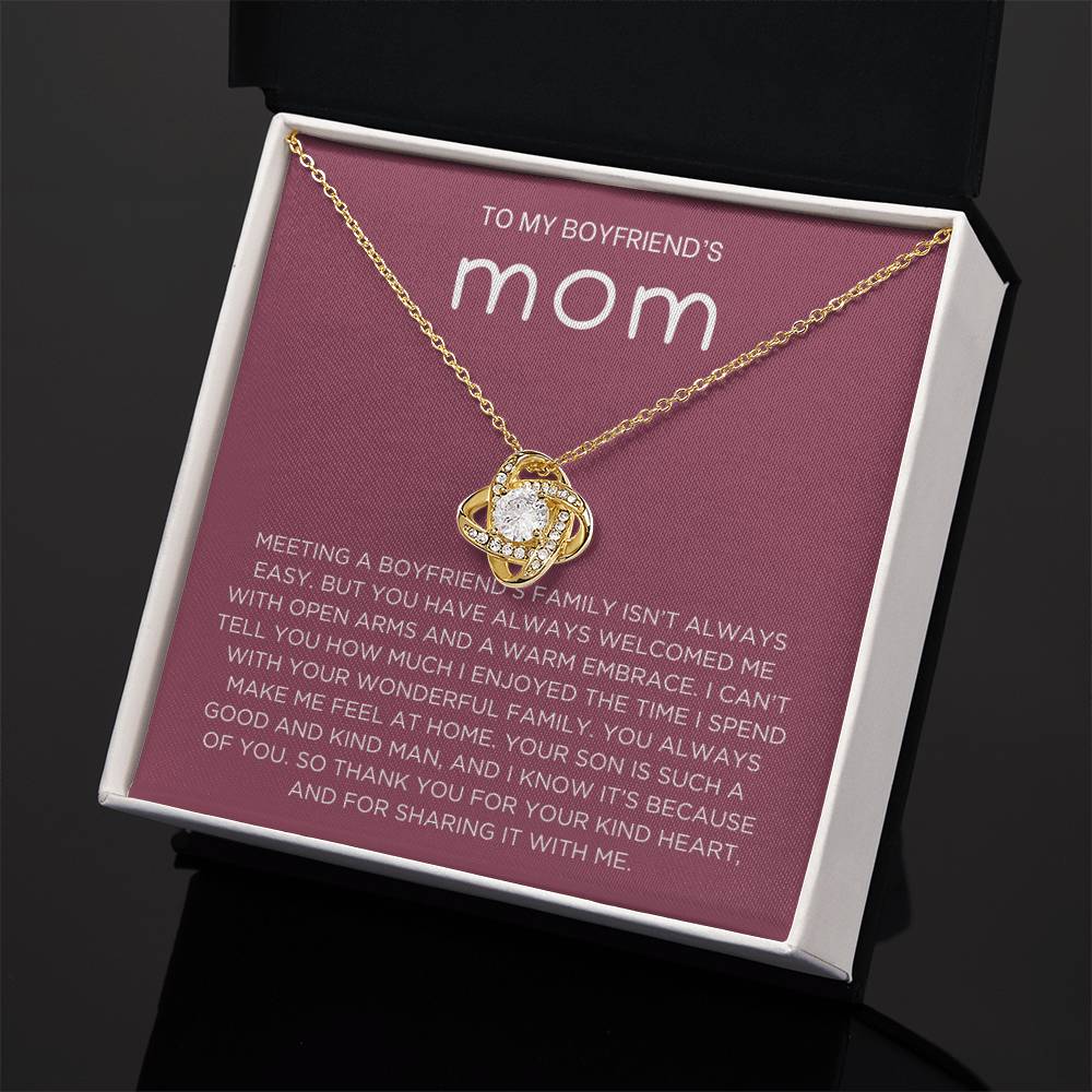 Boyfriend's family Necklace - Gift from Girlfriend To Boyfriend's Mom, gift from girlfriend, gift for Boyfriend's Mom