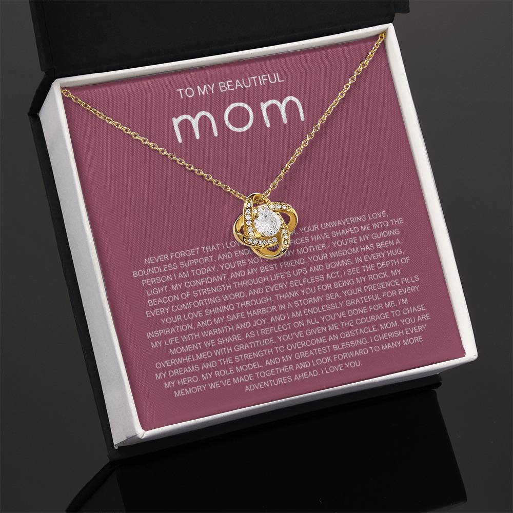 Never Forget Necklace - Gift from Daughter To Mom, gift from daughter, gift for mom, mom and daughter, gift for mommy