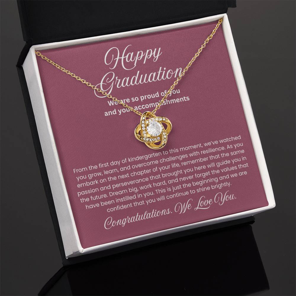 We are Proud Necklace - Mother Daughter Gift, Daughter Graduation Gift, High School, College Graduate