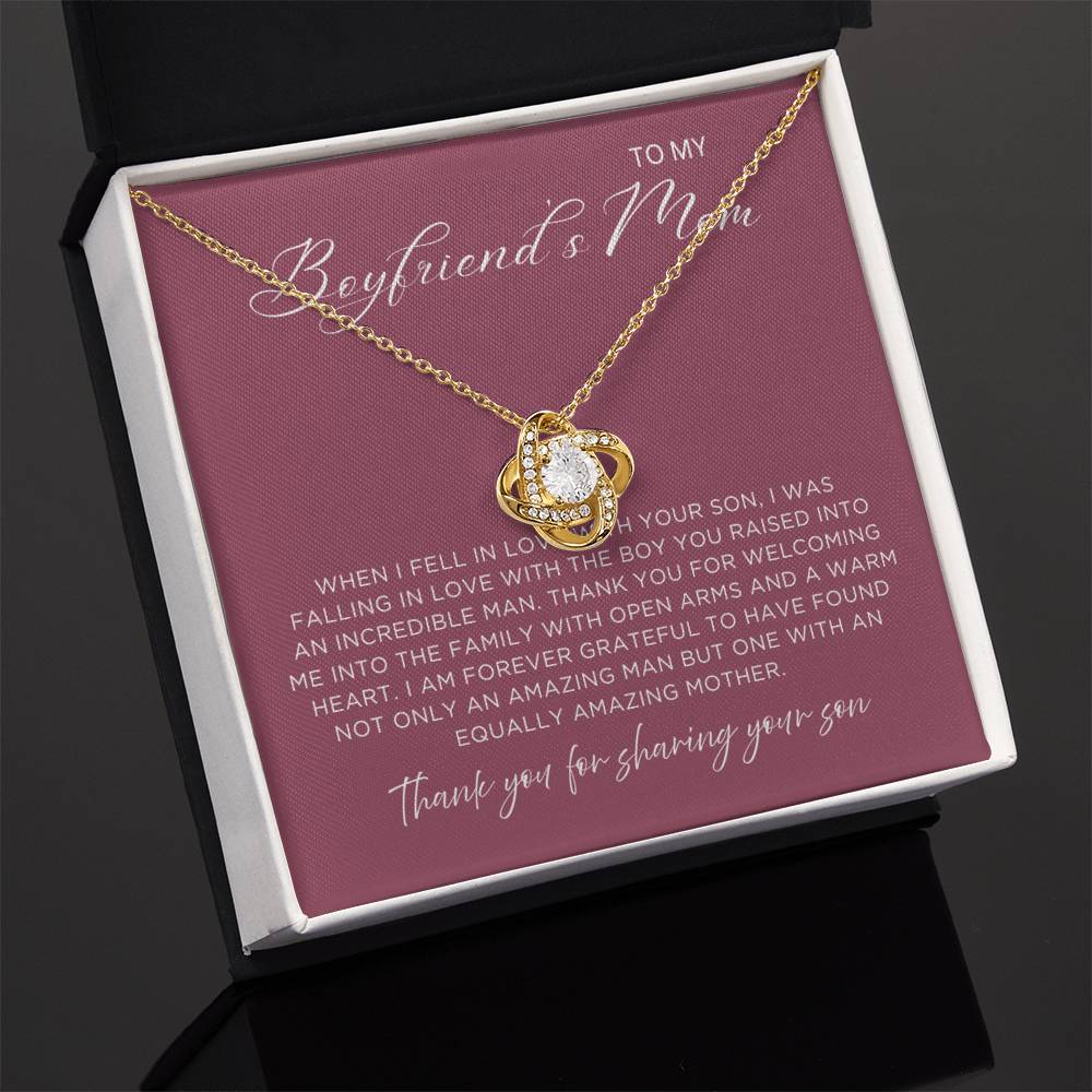 Sharing Your Son Necklace - Gift from Girlfriend To Boyfriend's Mom, gift from girlfriend, gift for Boyfriend's Mom