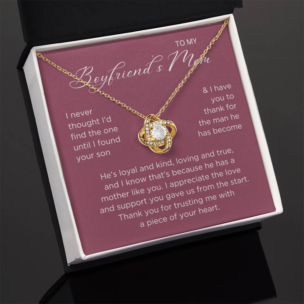 Piece Of Your Heart Necklace - Gift from Girlfriend To Boyfriend's Mom, gift from girlfriend, gift for Boyfriend's Mom