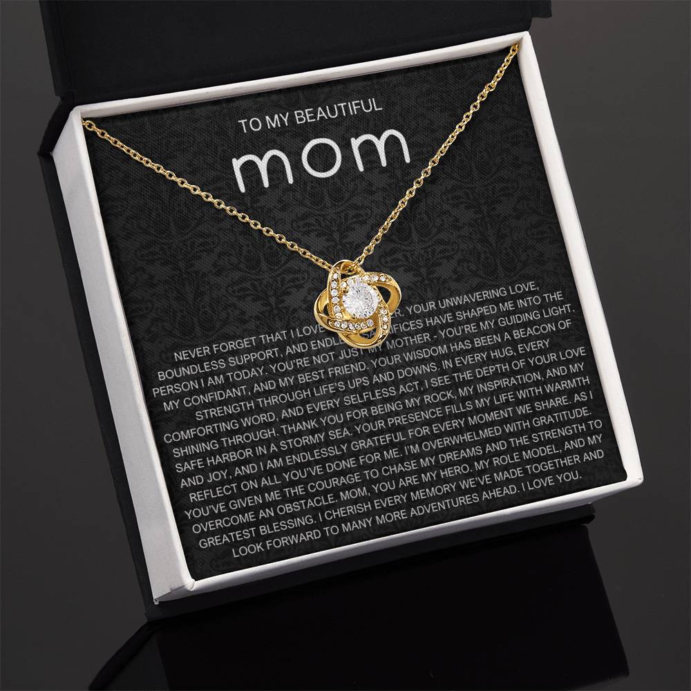 Never Forget Necklace - Gift from Daughter To Mom, gift from daughter, gift for mom, mom and daughter, gift for mommy