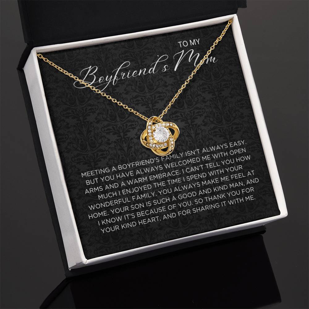 Boyfriend's family Necklace - Gift from Girlfriend To Boyfriend's Mom, gift from girlfriend, gift for Boyfriend's Mom
