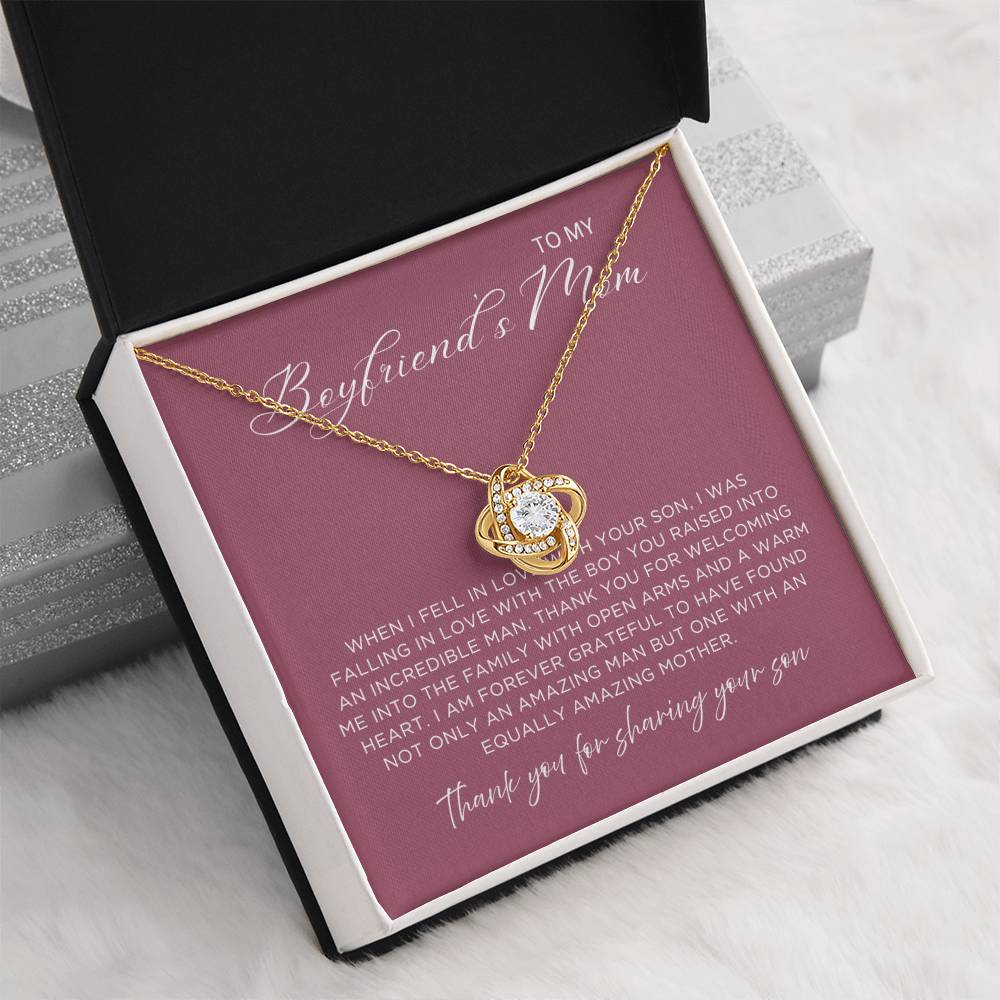 Sharing Your Son Necklace - Gift from Girlfriend To Boyfriend's Mom, gift from girlfriend, gift for Boyfriend's Mom
