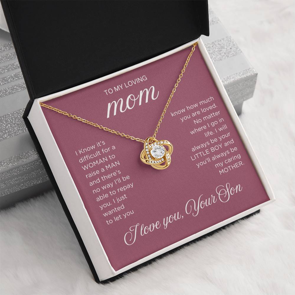 Raise a Man Necklace - Gift from Son To Mom, gift from Son, gift for mom, mom and son, gift for mommy