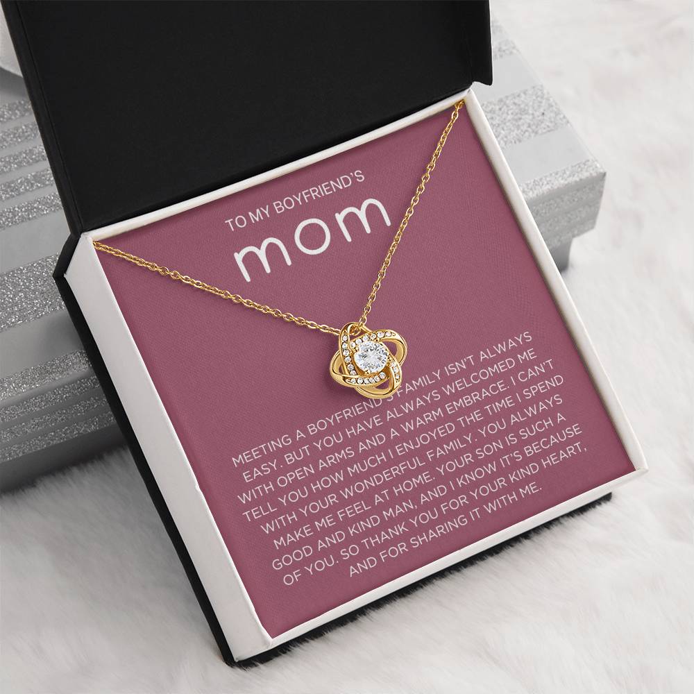 Boyfriend's family Necklace - Gift from Girlfriend To Boyfriend's Mom, gift from girlfriend, gift for Boyfriend's Mom