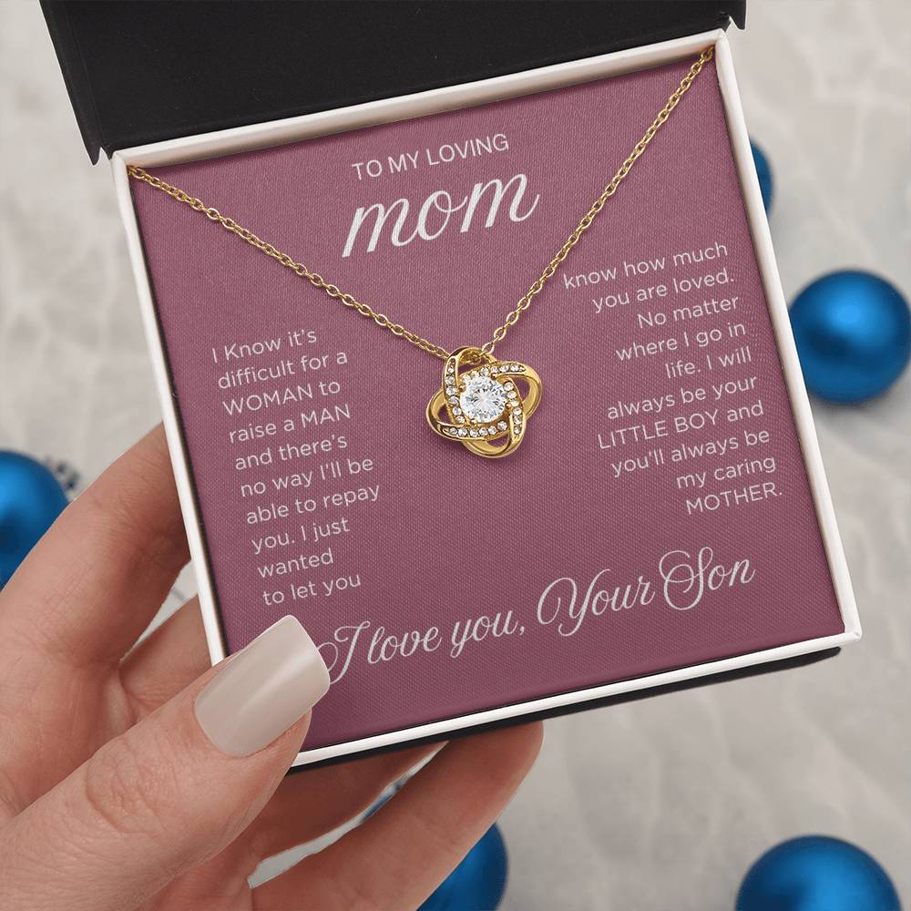 Raise a Man Necklace - Gift from Son To Mom, gift from Son, gift for mom, mom and son, gift for mommy